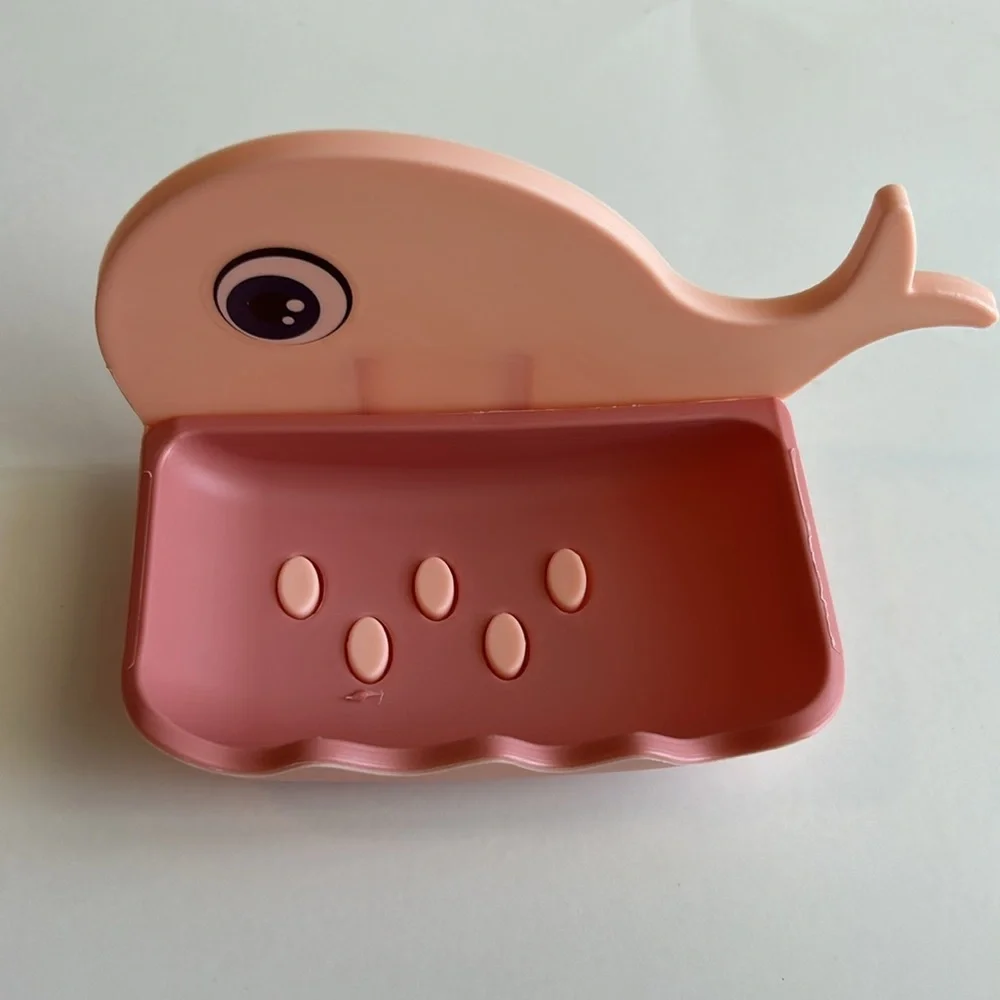 ♥️ Pink Salty Whale 🐳 Soap Dish